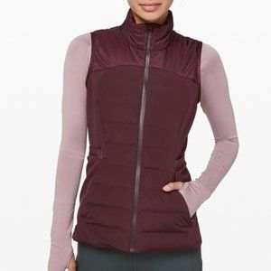 LULULEMON DOWN VEST - Brand NEW w TAGS Maroon Sz 4